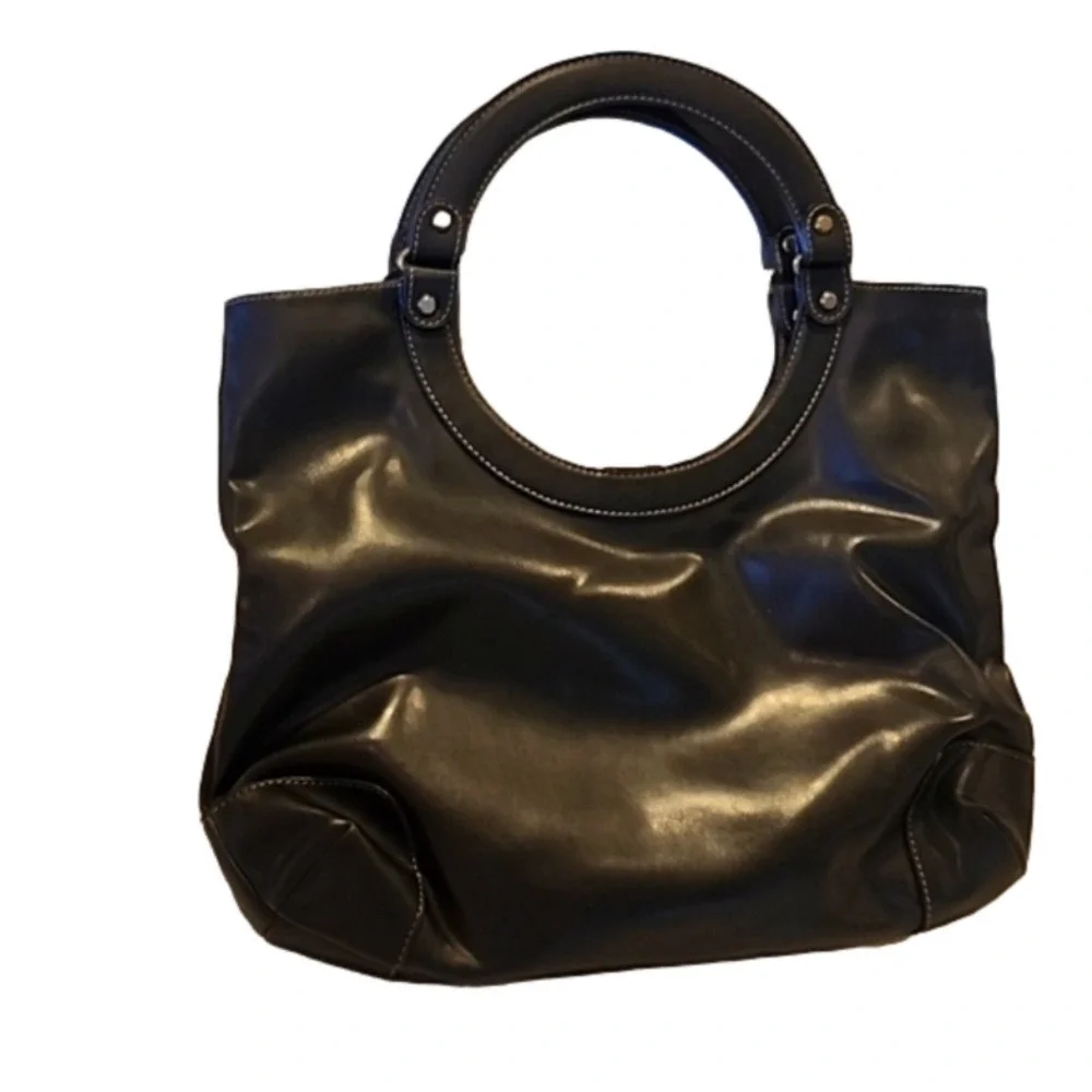 Nine West black shoulder hobo bag